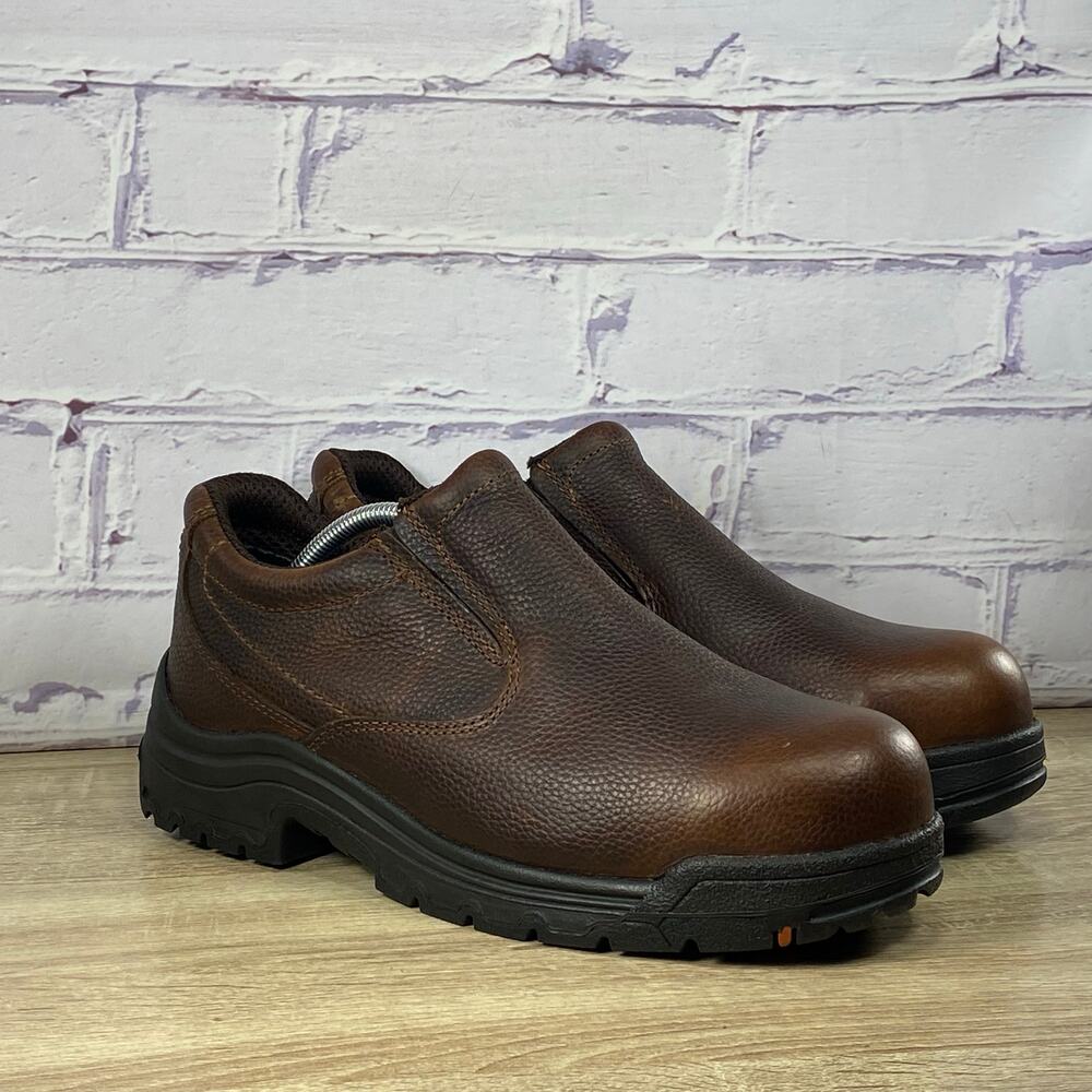 Timberland Pro Titan Slip On Shoes Men's Size 11 WIDE Alloy Toe Safety Work